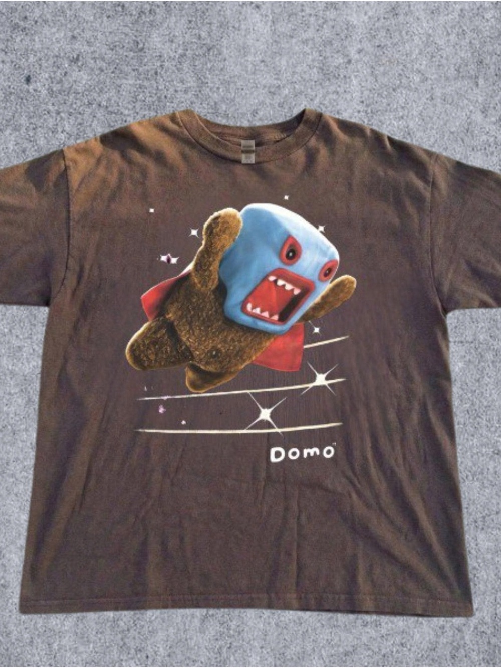 Gildan Brown Domo Character Graphic Tee